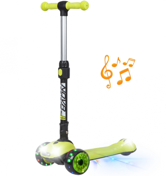 Самокат-кикборд детский Novatrack Rainbow Car Boy Pro (2020)