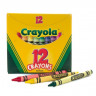 Набор 12 разноцветных восковых мелков (с 3-х лет) Crayola 12