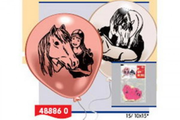 10 шариков с рисунком "Лошадки"(с 3-х лет,англ. яз.) Everts 488860FN Уценка