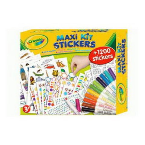 Большой набор наклеек с фломастерами(с 4-х лет) Crayola 5461C Уценка